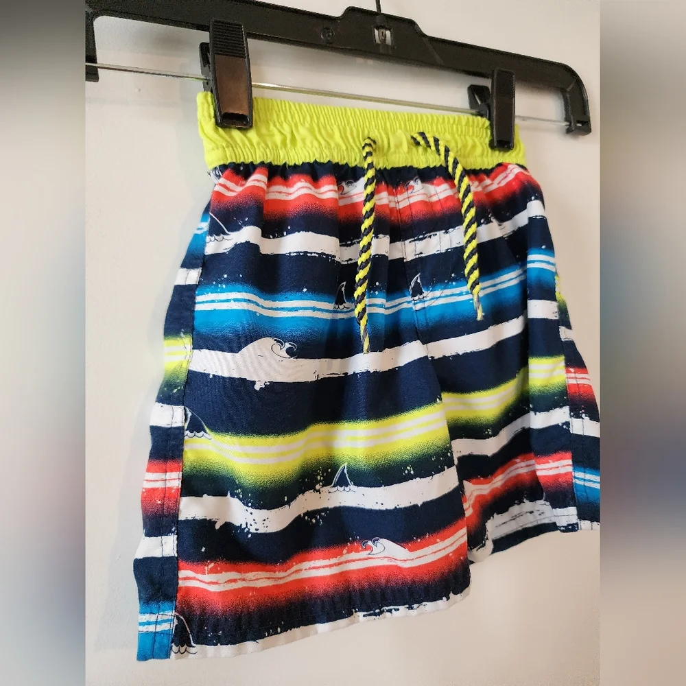 4t Floatimini striped sharks swim trunks true drawstring waist‎ Vacation Spring